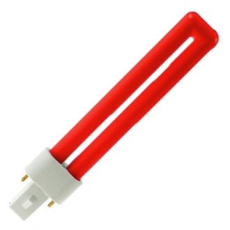Энергосберегающая цветная лампа Osram Dulux S 9w/60 Red G23