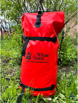 ГермоРюкзак 50л White Stone походный жестк. Красный