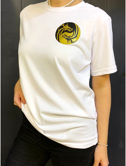 Футболка мужская, размер М "Golden Dragon Emblem"