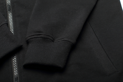 Толстовка на молнии унисекс с эластаном без капюшона