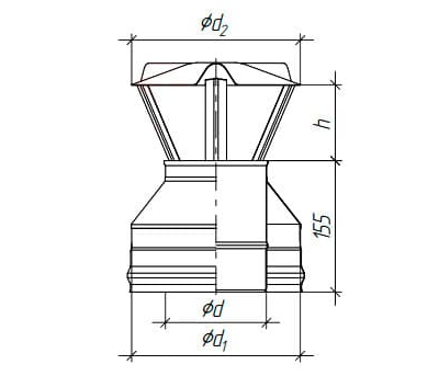 Оголовок 0.5мм d150/230