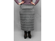 Элегантная теплая юбка БОЛЬШОГО размера Арт. 5149 (цвет серый) Размеры 54-84