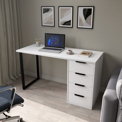 Стол С-402 белый структурный/меренга