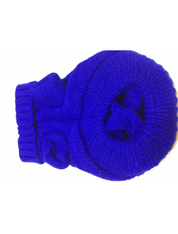 Свитер для собаки Косичка синий