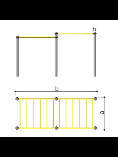 Спортивное оборудование с рукоходами Romana 501.23.01