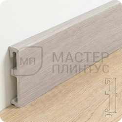 Плинтус напольный Salag Alpha 80*16*2400 мм. AP8153