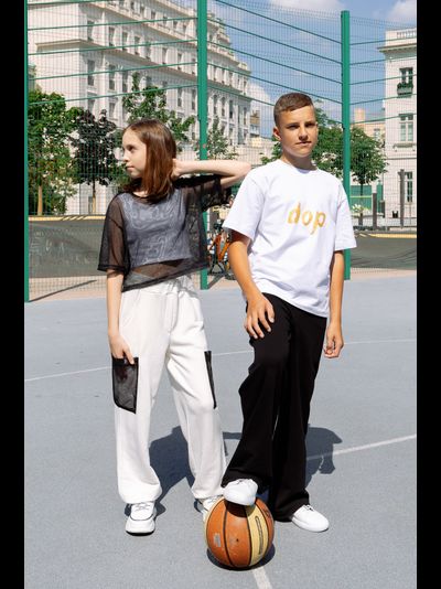 Спортивные брюки с утяжками черные