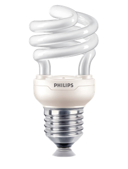 Энергосберегающая лампа Philips Tornado Esaver 8yr 12w 827 E27