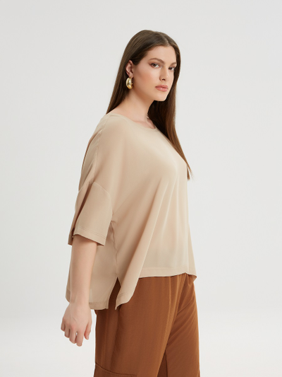 Топ свободный (беж, черный)