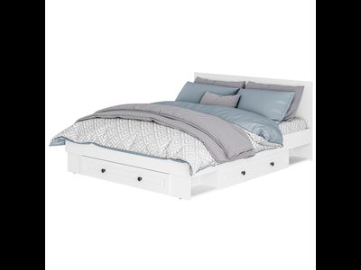 Софт Кровать1,6 м КР-16, белый/эмаль белая