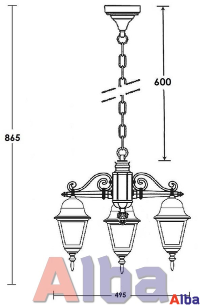 Quadro S 79970/3 bl Парковый светильник