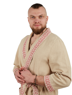 Халат для бани и дома из крапивы "Легкий пар"