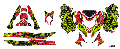 Наклейки на снегоход SKI DOO summit T3 2013 2014 2015 #4408-1