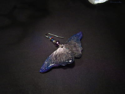 "Крылышки Пыльной Феи", волшебные серьги в северном стиле