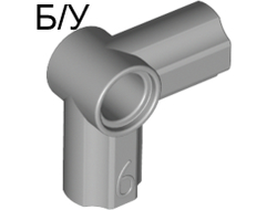 ! Б/У - Technic, Axle and Pin Connector Angled #6 - 90 degrees, Light Bluish Gray (32014 / 4509886 / 6268924) - Б/У