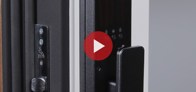 Стальная дверь   Plata с зеркалом (биометрический замок Smart lock Y23)