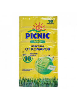 Пластины от комаров "Picnic Famili" (10 шт.)