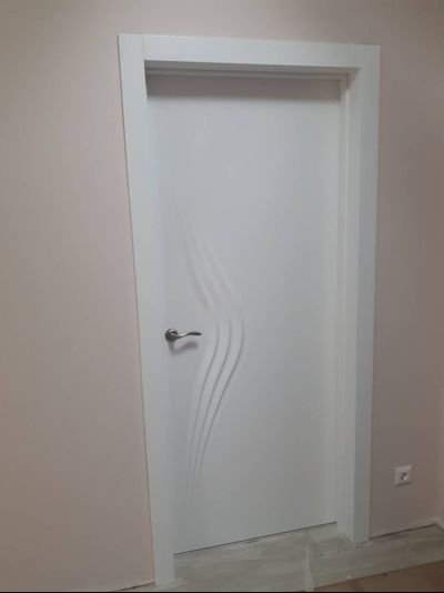 PORTE RICHI (Беларусь). АРБАТ, МОДЕЛЬ ЛЧ12 (Л11), ЭМАЛЬ БЕЛАЯ. ПОЛОТНО ГЛУХОЕ с 3D ФРЕЗЕРОВКОЙ