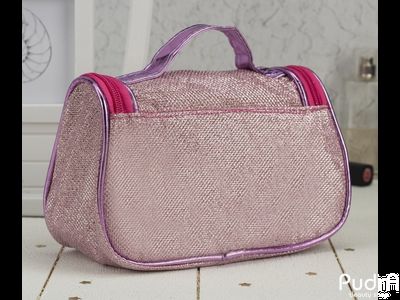 Косметичка сумочка Блеск, отдел на молнии, зеркало, розовый