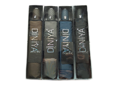 Зонт однотонный автоматический универсальный DINIYA, Цвет: Серый, Синий, Черный, Коричневый