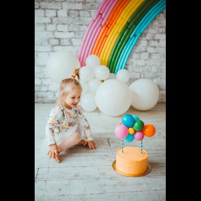 Оформление детского дня рождения в стиле "Радуга" "№ 1463