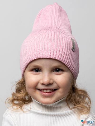 Шапка 25301-01 50%хлопок 50%акрил, розовый 56-58
