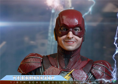 Флэш, Барри Аллен (Эзра Миллер) - КОЛЛЕКЦИОННАЯ ФИГУРКА 1/6 THUNDERBOLT (BY-020) - BY-ART