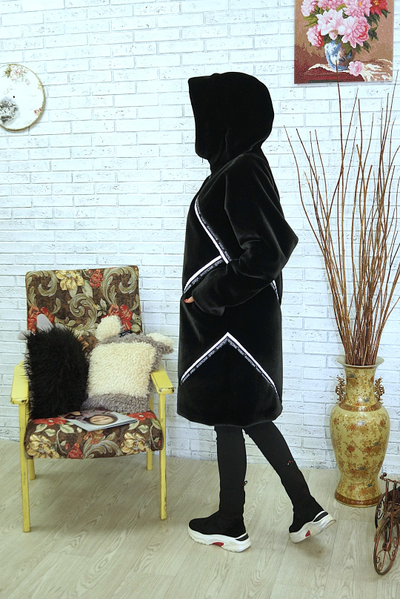 Шуба из эко меха модель 129