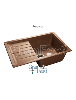 Керамическая мойка для кухни Granfest Гранфест GF-P760L реверсивная 1 секционная мойка