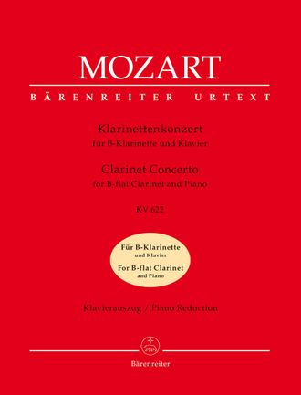 Моцарт, Вольфганг Амадей Концерт для си-бемоль кларнета и фортепиано К. 622