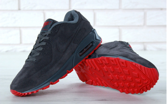 Nike Air Max 90 VT Черные с мехом