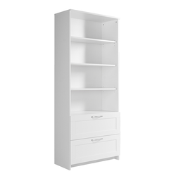 Сириус Стеллаж 2 ящика 782х1900х348 Белый