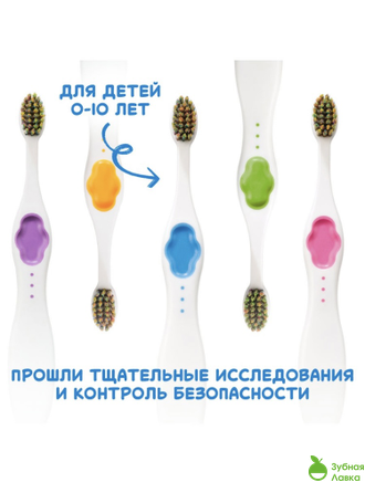 ДЕТСКАЯ ЗУБНАЯ КИСТЬ MONTCAROTTE BLUE KIDS TOOTHBRUSH