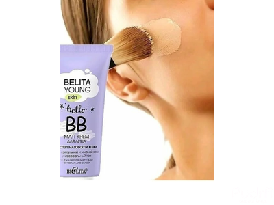 BIELITA Young Skin ВВ matt Крем для лица Эксперт матовости кожи для нормальной и жирной кожи | Белита