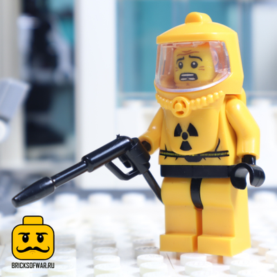 Конструктор фигурки Зомби солдат в защитном костюме, совместим с Лего