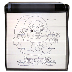 ФР394 Комод Мишка с фрезеровкой (Гном). Размер: 800х950х450.