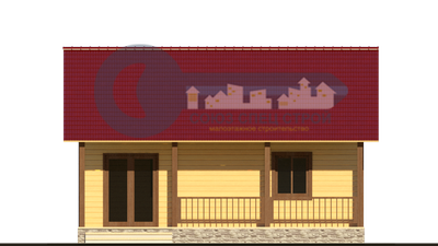 ДЖ-11 ГАБАРИТНЫЕ РАЗМЕРЫ: (6Х8М) 1 ЭТАЖ, ОБЩАЯ ПЛОЩАДЬ: 66,6М²