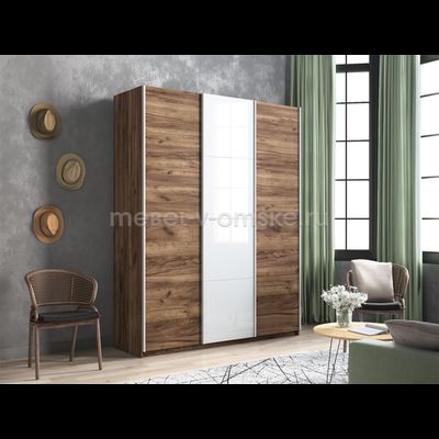 Шкаф-купе Прайм-2 белое стекло (1800)