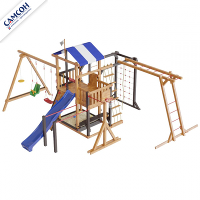 ДЕТСКАЯ ДЕРЕВЯННАЯ ИГРОВАЯ ПЛОЩАДКА БРЕТАНЬ СЕМЕЙНАЯ в Воронеже