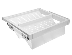 Полка для обуви перфорированная белая, с доводчиком, полного выдвижения WG-POBUWM...-10 GTV *