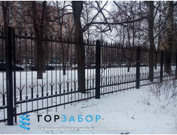 Металлический кованый забор для дачи заказать с монтажом под ключ