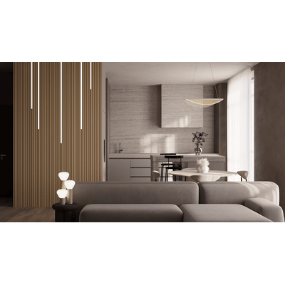 Гипсовая панель BARCODE + LED артикул M-0054