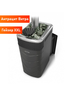 Печь для бани Гейзер XXL 2017 inox Витра антрацит