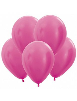 воздушный шар фуксия металлик 30 см.