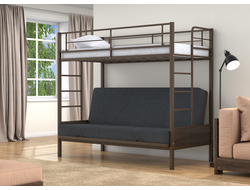 Двухъярусная кровать-диван Дакар 1 Коричневый (вставки венге) фото