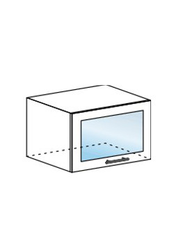 Шкаф горизонтальный со стеклом 600 (ШВГС 600)