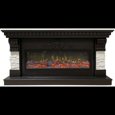 Линейный электрокамин Дублин BL M2 с очагом Beverly 1000