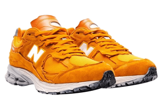 New Balance 2002R Refined Future (Оранжевые) сбоку