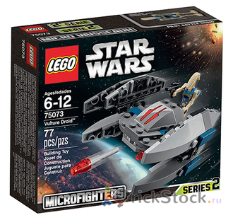 # 75073 Мини–«Дроид–Стервятник» с Фигуркой / Vulture Droid (Microfighter)