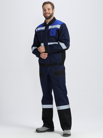 Серия костюмов "Виват" синий с брюками